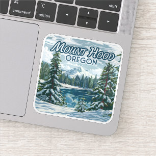 Mount Hood Oregon Ski Pacific Northwest Winter Sticker