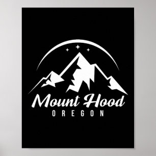 Mount Hood Oregon Skigebied Snowboarden Poster
