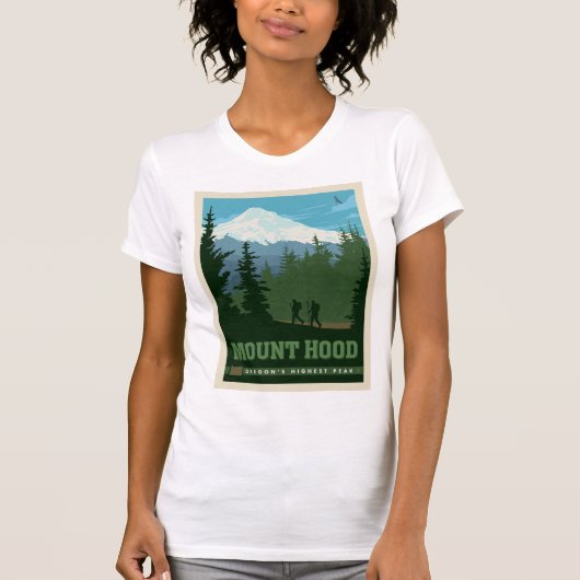 Mount Hood | Oregon T-shirt (Voorkant)