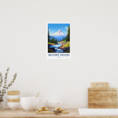 Mount Hood Oregon Travel Print (Keuken)