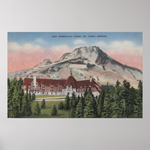 Mount Hood, Oregon - Uitzicht van de New Timberlin Poster