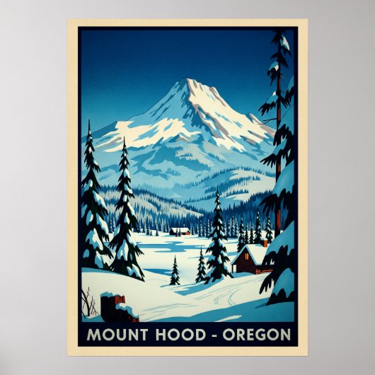 Mount Hood Oregon V06 Poster (Voorkant)