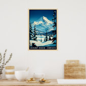 Mount Hood Oregon V06 Poster (Keuken)