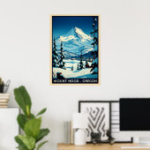 Mount Hood Oregon V06 Poster (Thuiskantoor)