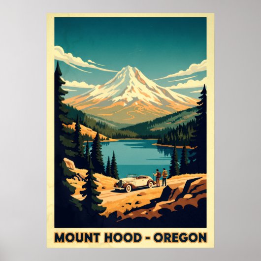 Mount Hood Oregon V07 Poster (Voorkant)
