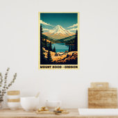Mount Hood Oregon V07 Poster (Keuken)