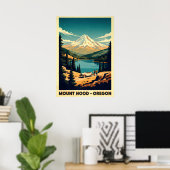 Mount Hood Oregon V07 Poster (Thuiskantoor)