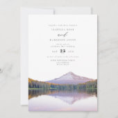 MOUNT HOOD Waterverf Illustratie Bruiloft Kaart (Voorkant)
