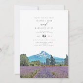 MOUNT HOOD Waterverf Illustratie Bruiloft Kaart (Voorkant)