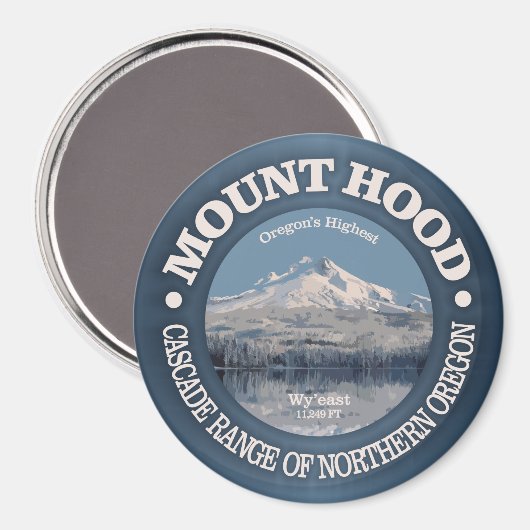 Mount Hood (winter) Magneet (Voorkant / Achterkant)