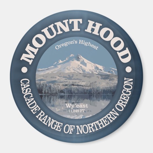 Mount Hood (winter) Magneet (Voorkant)
