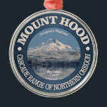 Mount Hood (winter) Metalen Ornament<br><div class="desc">Mount Hood,  Oregon</div>