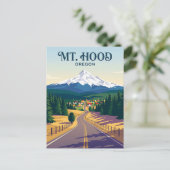 Mount Hoodweg USA Briefkaart (Staand voorkant)