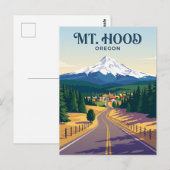 Mount Hoodweg USA Briefkaart (Voorkant / Achterkant)