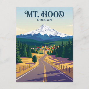 Mount Hoodweg USA Briefkaart