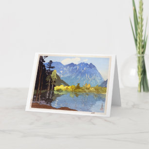 Mount Hotaka, Hiroshi Yoshida, Woodcut Kaart