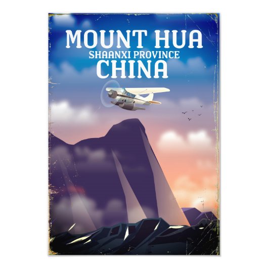 Mount Hua China  flight poster (Voorkant)