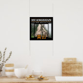 Mount Huangshan Yellow Mountains in China Poster (Keuken)