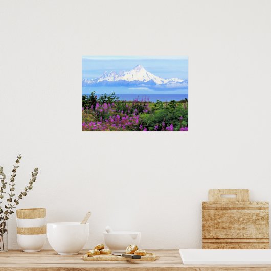 Mount Iliamna Alaska Poster (Keuken)