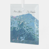 Mount Jefferson Glass Ornament (Voorkant links)