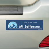 Mount Jefferson Oregon berg skigebied Bumpersticker (Op auto)