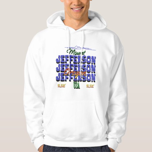Mount Jefferson, Oregon Hoodie (Voorkant)