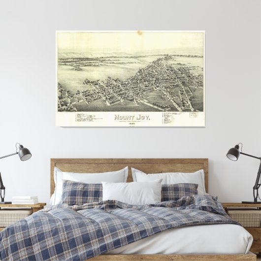 Mount Joy, Pennsylvania (1894) Canvas Afdruk (Insitu (Slaapkamer))