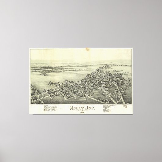 Mount Joy, Pennsylvania (1894) Canvas Afdruk (Voorkant)