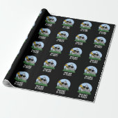 Mount K-Toot Funny Mountain Pun Dark BG Cadeaupapier (Uitgerold)