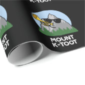 Mount K-Toot Funny Mountain Pun Dark BG Cadeaupapier (Rol Hoek)
