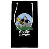 Mount K-Toot Funny Mountain Pun Dark BG Klein Cadeauzakje (Voorkant)