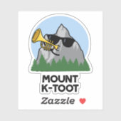Mount K-Toot Funny Mountain Pun Sticker (Vel)