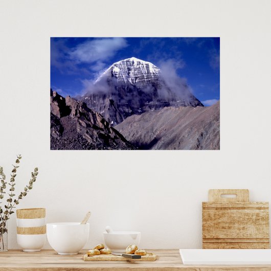 Mount Kailas, Tibet Poster (Keuken)