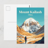 Mount Kailash China Briefkaart (Voorkant / Achterkant)