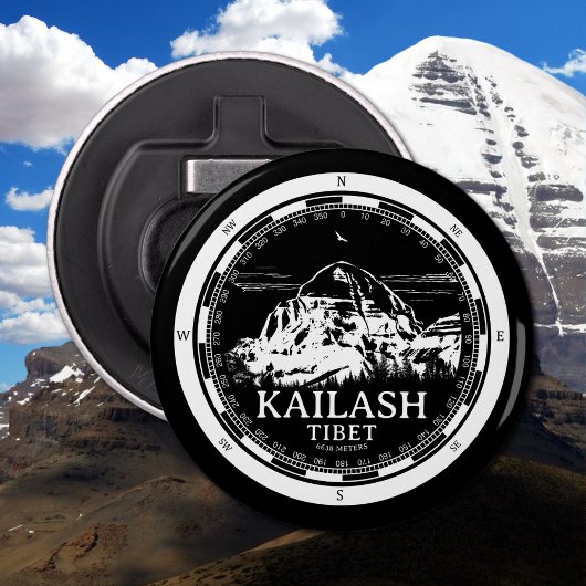 Mount Kailash - Gang Rinpoche Tibet Button Flesopener