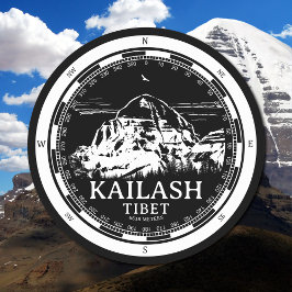 Mount Kailash - Gang Rinpoche Tibet Ronde Kartonnen Onderzetter