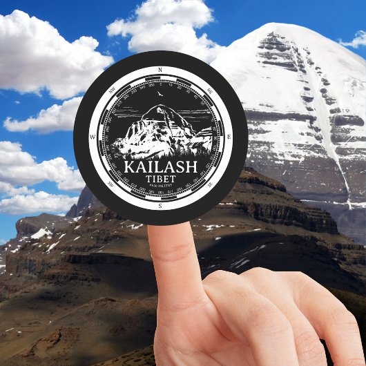 Mount Kailash - Gang Rinpoche Tibet Ronde Sticker