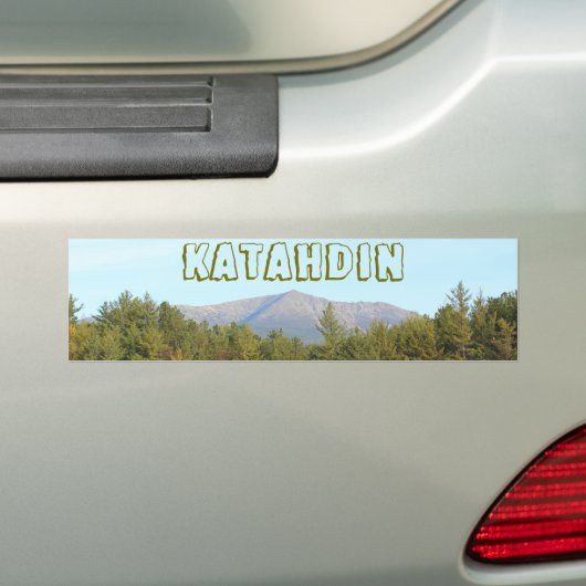 Mount Katahdin 0579 Bumpersticker (Op auto)