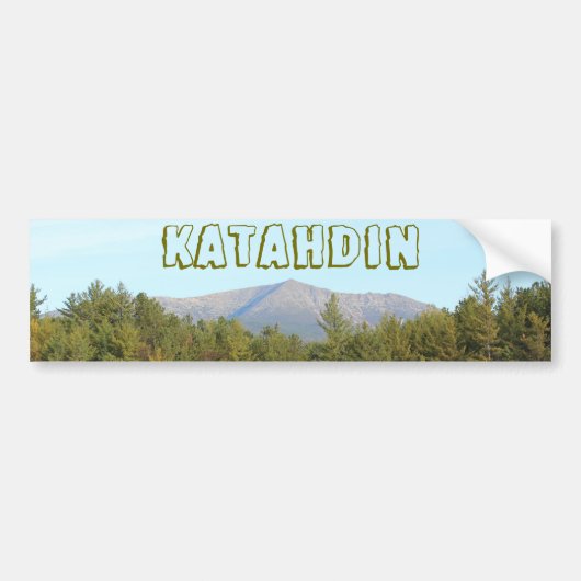 Mount Katahdin 0579 Bumpersticker (Voorkant)
