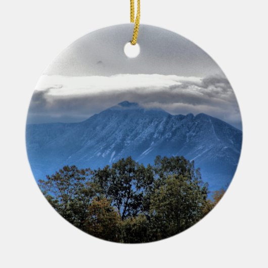 Mount Katahdin 8387a Keramisch Ornament (Voorkant)