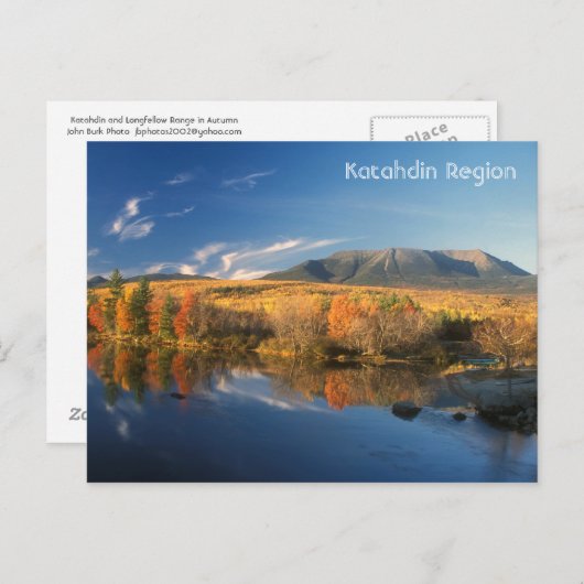 Mount Katahdin Autumn Briefkaart (Voorkant / Achterkant)