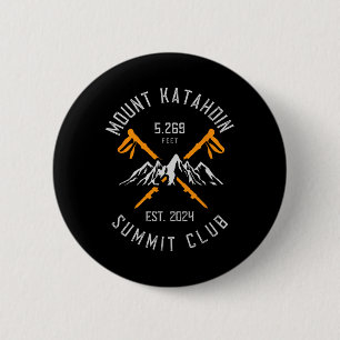 Mount Katahdin Berg Wandelen Geschat 2024 Ronde Button 5,7 Cm