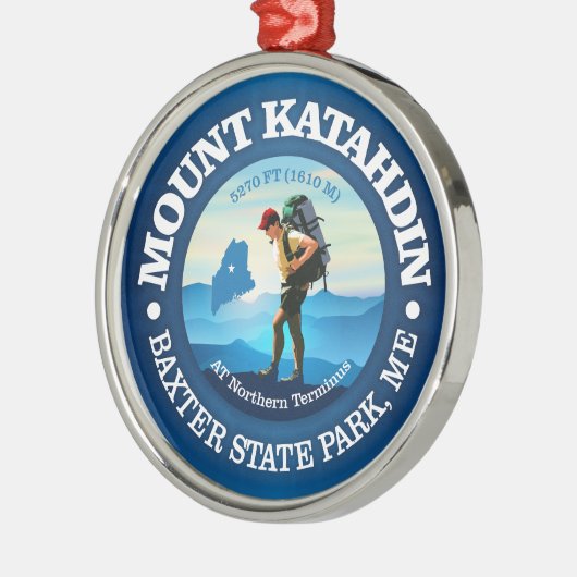 Mount Katahdin (C) Metalen Ornament (Links)