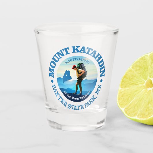 Mount Katahdin (C) Shot Glas (Voorkant)