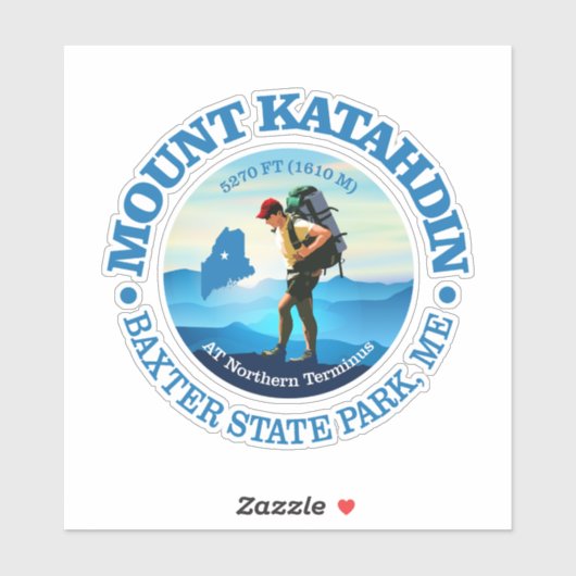 Mount Katahdin (C) Sticker (Vel)