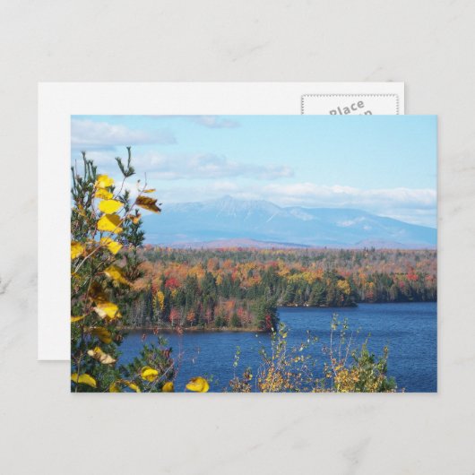 Mount Katahdin in de herfst Briefkaart (Voorkant / Achterkant)