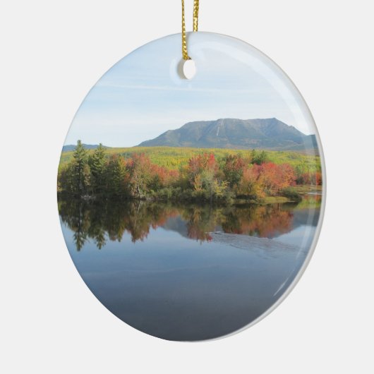 Mount Katahdin Keramisch Ornament (Links)