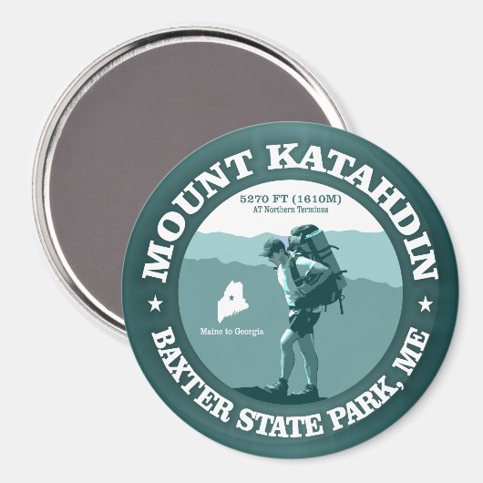 Mount Katahdin Magneet (Voorkant / Achterkant)
