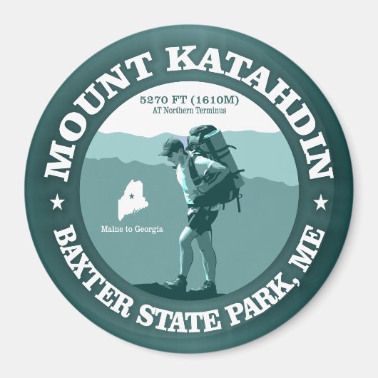 Mount Katahdin Magneet (Voorkant)
