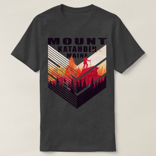 Mount Katahdin Maine Baxter State Park Appalachian T-shirt (Design voorkant)